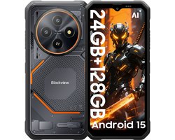 Blackview FORT 2 - AI Robuuste Smartphone - 24 GB RAM - 128 GB ROM - 6,56 inch MTK G81 - Robuuste telefoon - Android 15 - GPS IP69K OTG NFC Gemini AI - Zwart