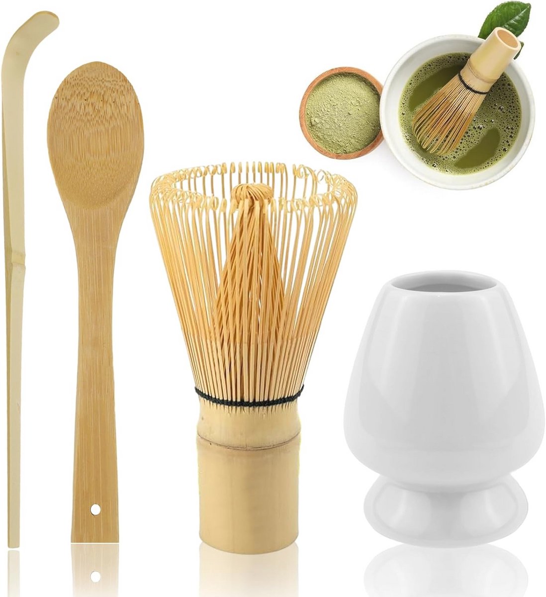 Complete Matcha Theeset met Garder en Lepels - Ideaal voor Theeceremonies