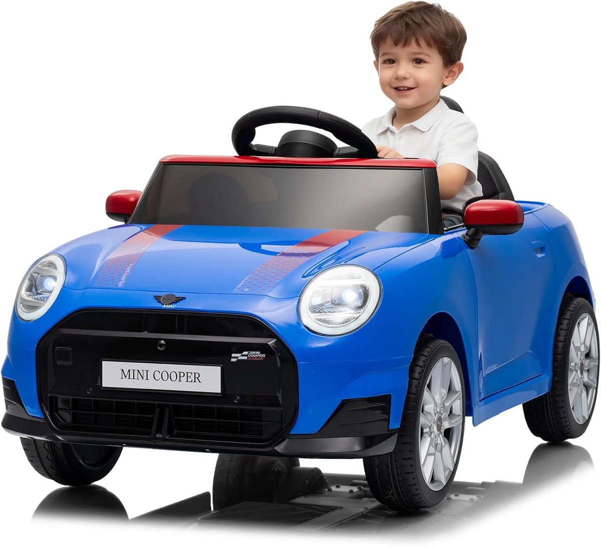 Kinder Elektrische Auto – 12V Accu, Afstandsbediening, LED, Muziek & Claxon – Vanaf 3 jaar – Blauw
