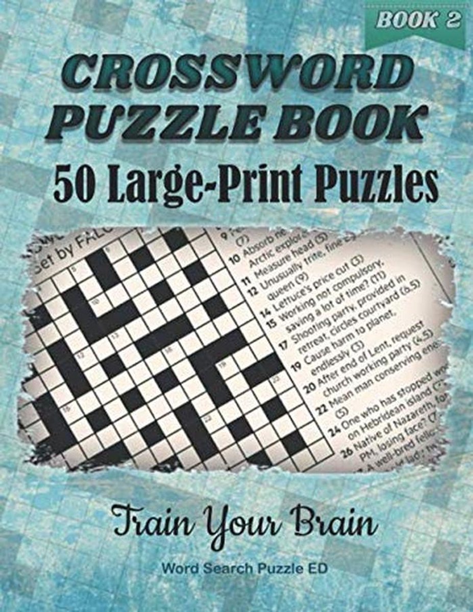 Groot Puzzelwoordenboek: 50 Grote Letter Kruiswoordpuzzels