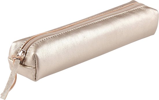 Angus Stoke lederen oprolbare tas voor pennen, penselen en accessoires – leren pennenzak – handgemaakte pennenrol Leonardo, bruin, 30x20 cm