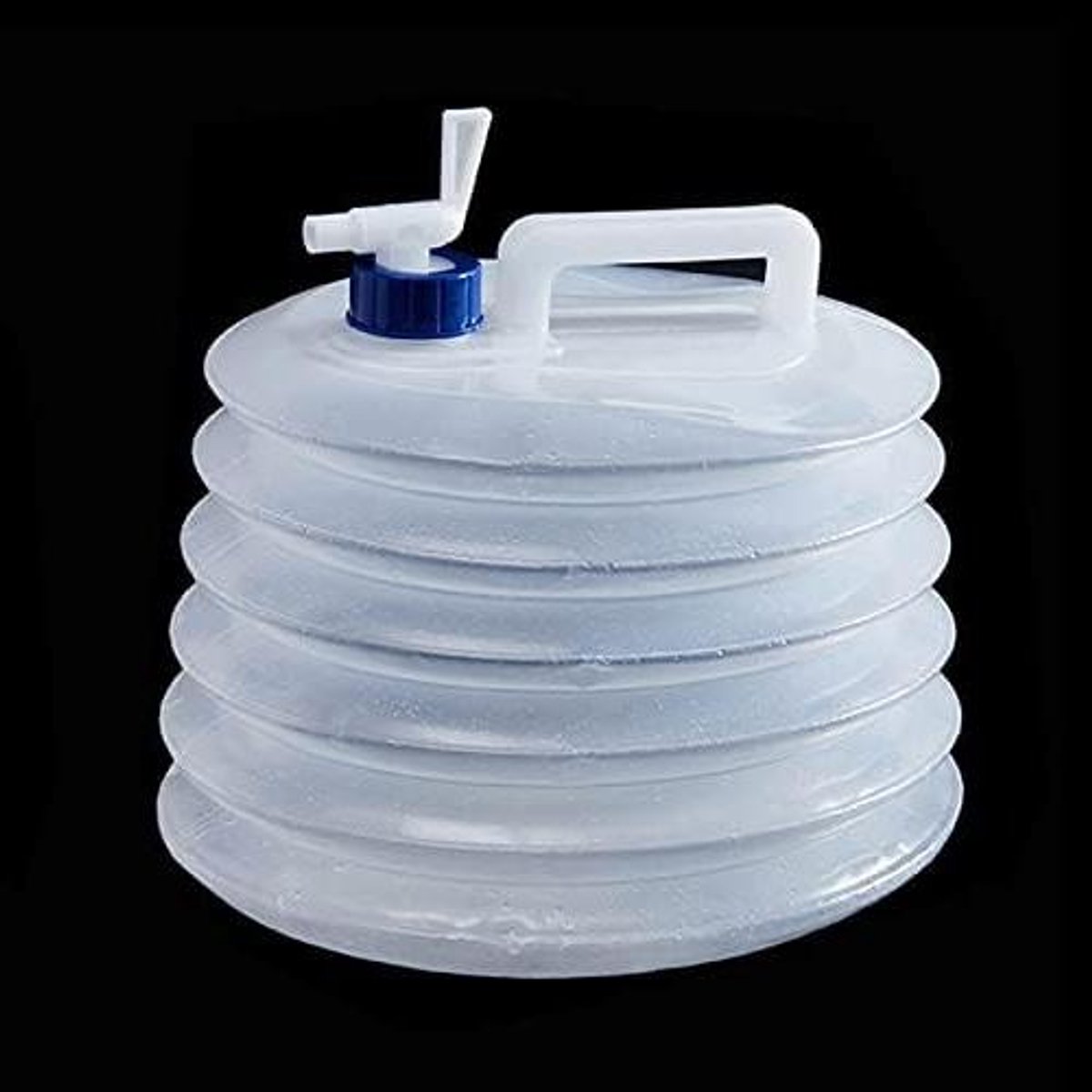 Allecta - Opvouwbare watercontainer voor camping - BPA vrij - 15L - Kraan - Draagbaar & opvouwbaar - Kamperen, picknick, BBQ - Waterdrager voor buiten gebruik.
