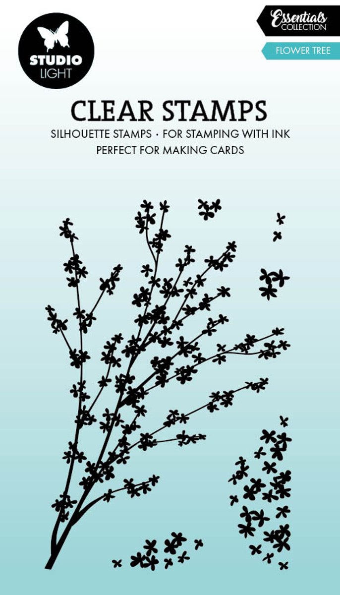 Clear stamps Flower tree - Essentials nr. 913