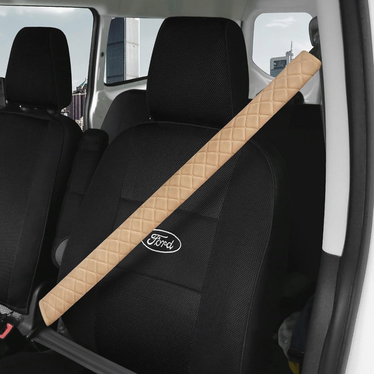 Extra lange veiligheidsgordelhoezen voor volwassenen en kinderen - Zachte schouder- en nekwraps voor auto