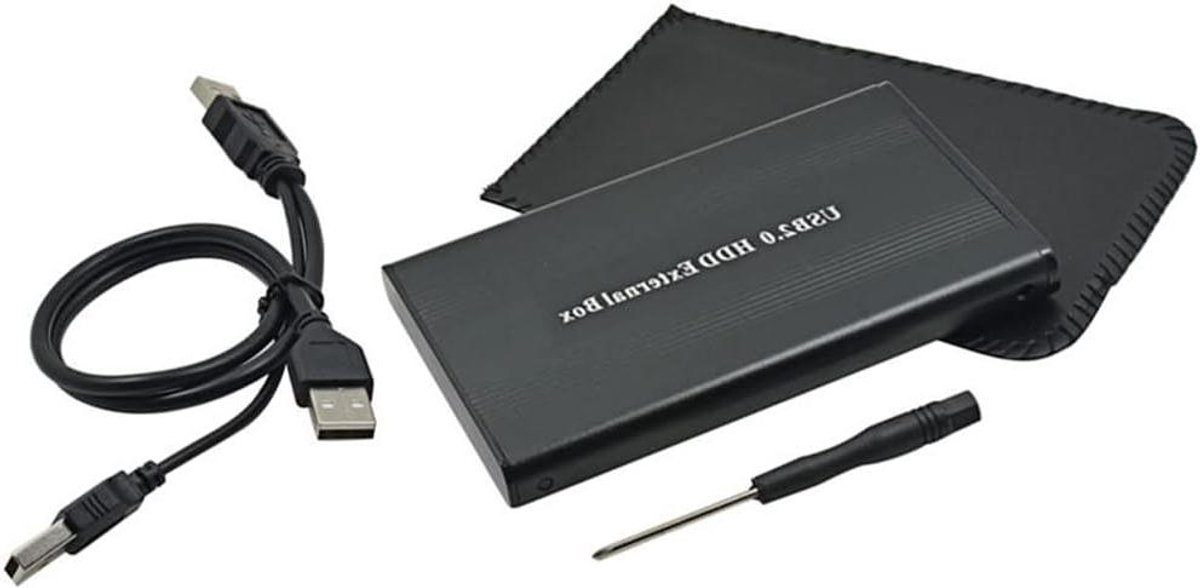 Allecta - Externe behuizing voor 2,5 inch IDE harde schijven met USB-aansluiting - Opslaguitbreiding voor laptop en pc
