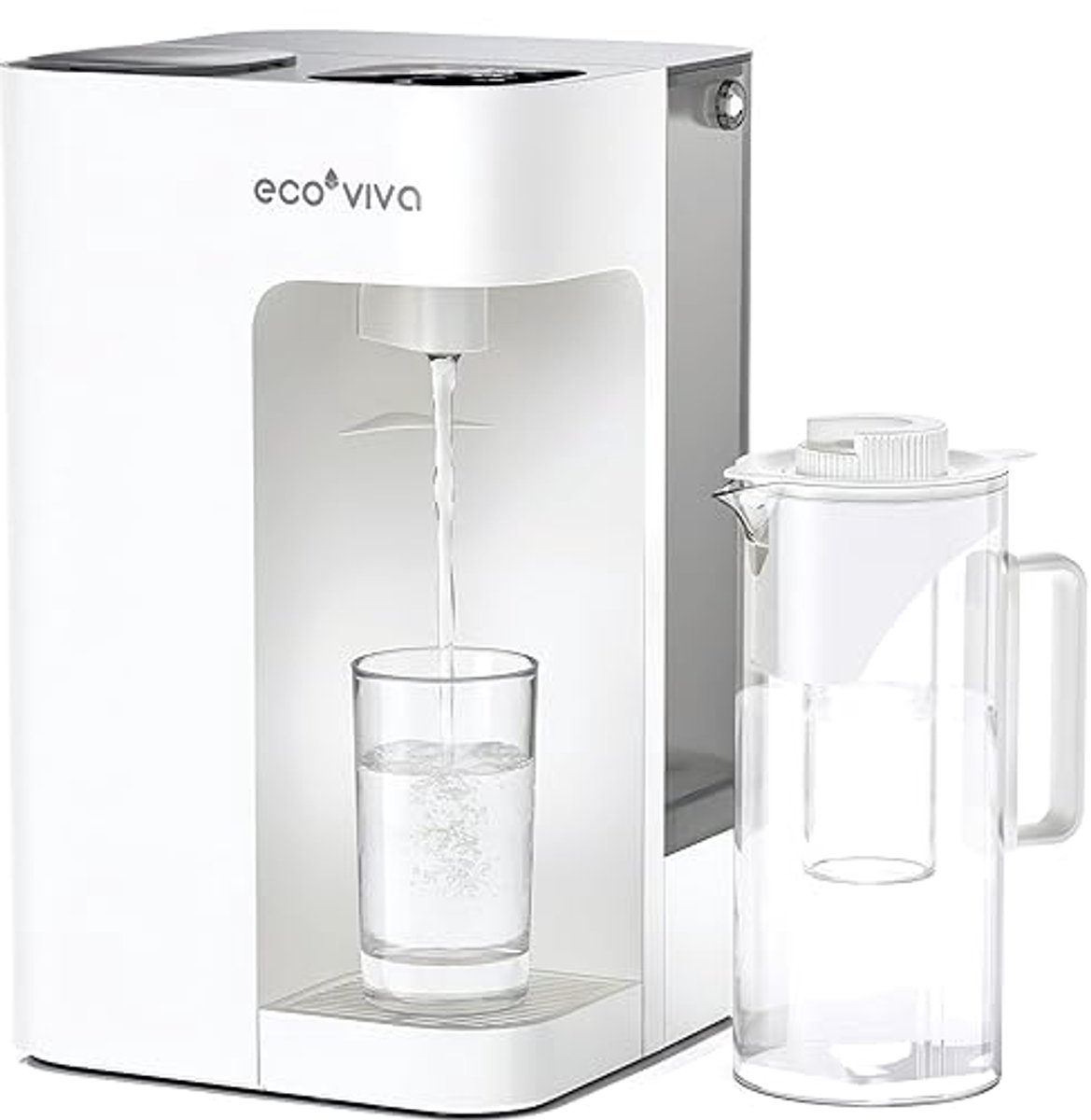 Osmose-installatie 8-traps | Omgekeerde Osmose Waterfilter met TDS-Monitor, 3:1 Waterefficiëntie, Automatische Waterstroom & Mineraalboost | Drinkwaterfilter met Waterdispenser – Wit