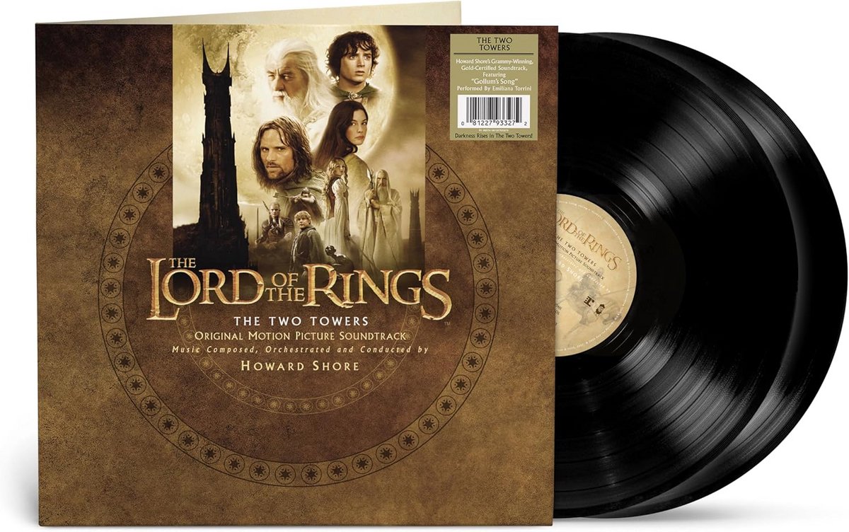 The Lord of the Rings: The Two Towers Soundtrack op 2x Vinyl LP