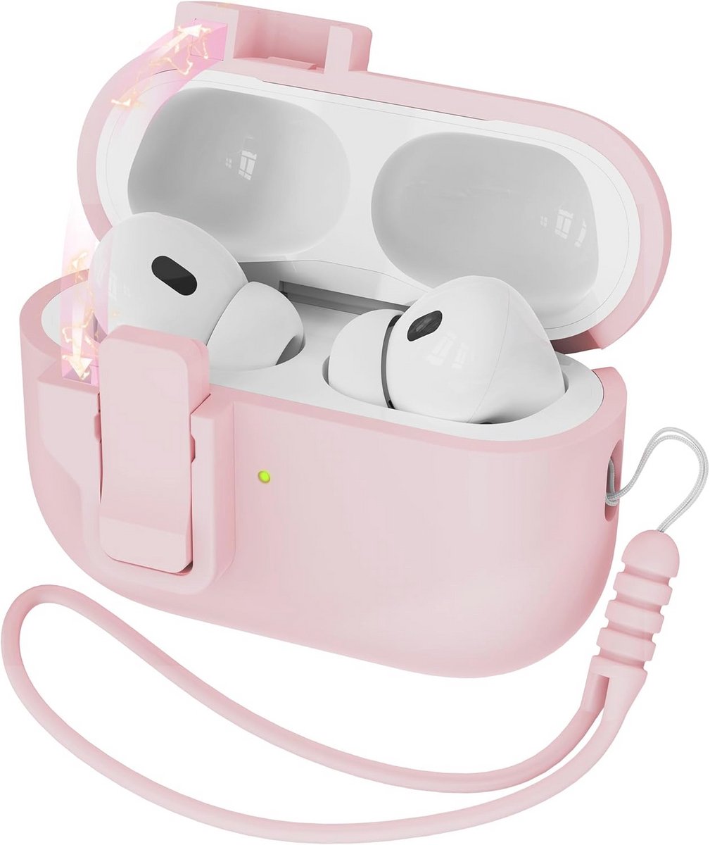 Zachte Siliconen Case voor AirPods Pro 2e Generatie - Roze