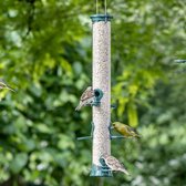 CJ Wildlife Voedersilo voor Tuinvogels - Defender - Vogelvoedersilo voor Kleine Vogels - Hangend Vogelvoederhuisje van 56cm - Vogelvoer Silo - Metaal - Groen