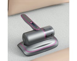 CHIWIN Matras Huisstofmijt Stofzuiger - Draadloze Bank Reiniger met UV-C Lamp - Handheld Bed Stofzuiger - 10000Pa Zuigkracht en Extra Breed 280mm Mondstuk - 95% Mijtverwijdering - 8000x/min Kloppen - Combineert Zuigen, Kloppen en UV-licht