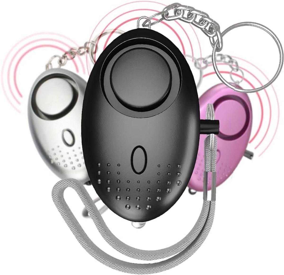 Set van 3 Persoonlijk Alarm 140 dB - Dringende Geluidssirene voor Zelfverdediging en Veiligheid