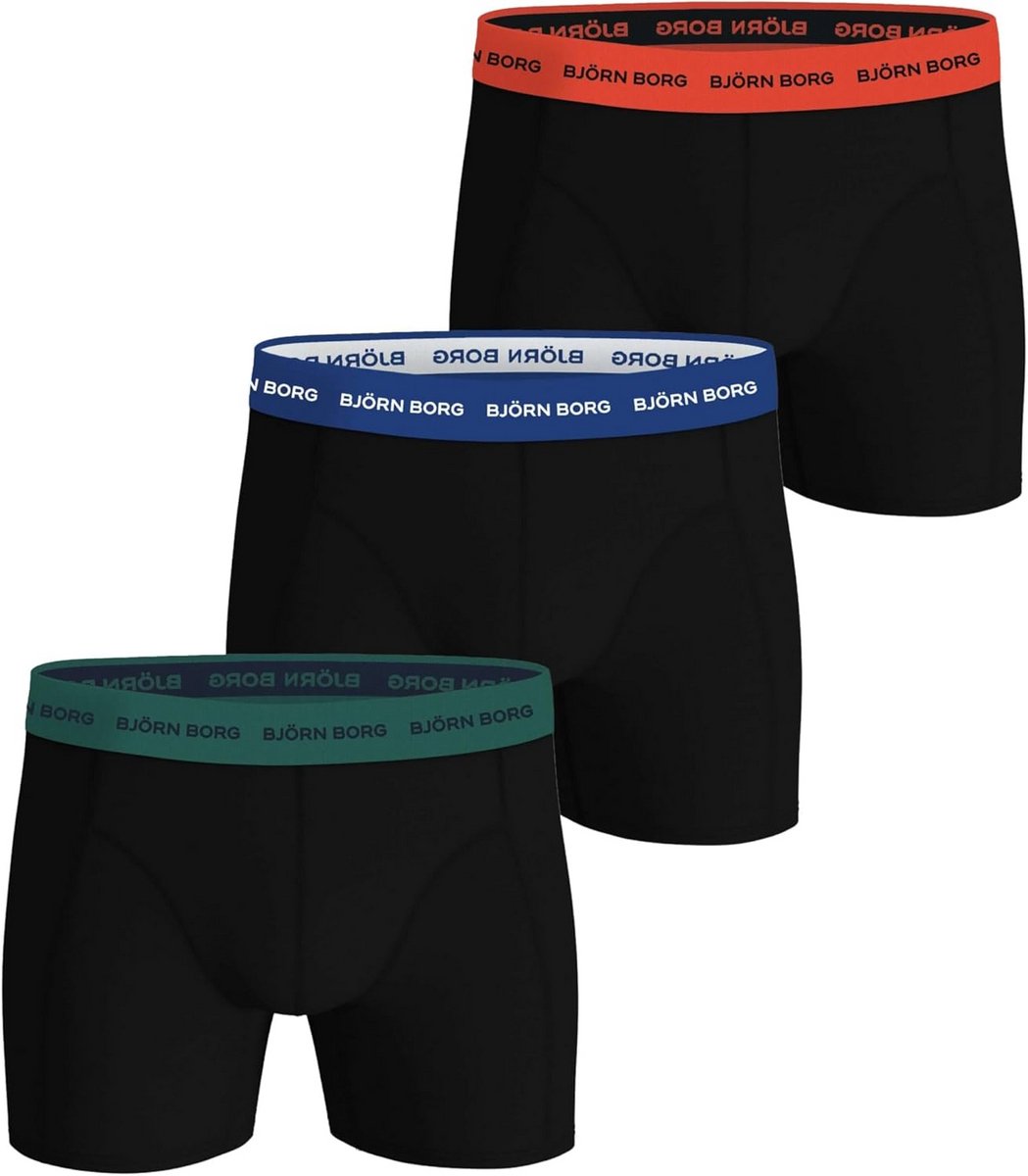 3-Pack Boxershorts Heren Katoen Stretch - Ademend Ondergoed met Comfortabele Tailleband