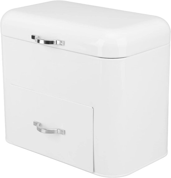 TYPHOON LIVING Collectie, broodtrommel met deksel, pastelcrème, 7,5 l, opbergdoos voor