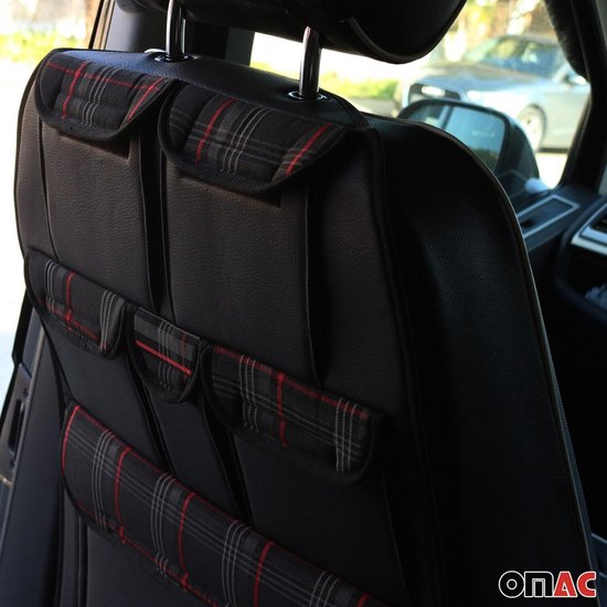 mocabu Minimalistische organizertas - voertuigaccessoire, donker, compatibel met VW T5 T6 KR rechts, 3 vakken, 36400 cc, 80 x 45,5 x 10 cm