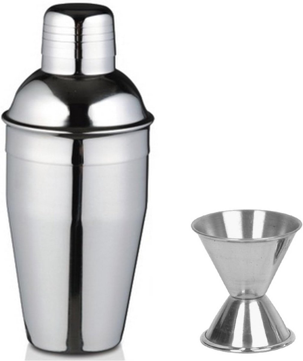 Cocktail Shaker Set met Maatbeker - Roestvrij Staal