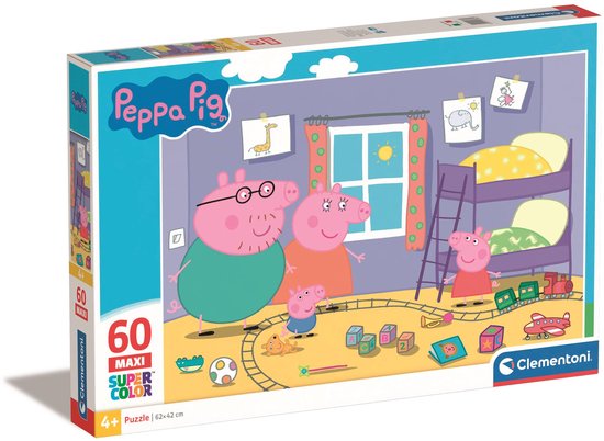 Clementoni - Peppa Pig Legpuzzel - Kinderpuzzel - Puzzel 60 stukjes - Vanaf 4 jaar
