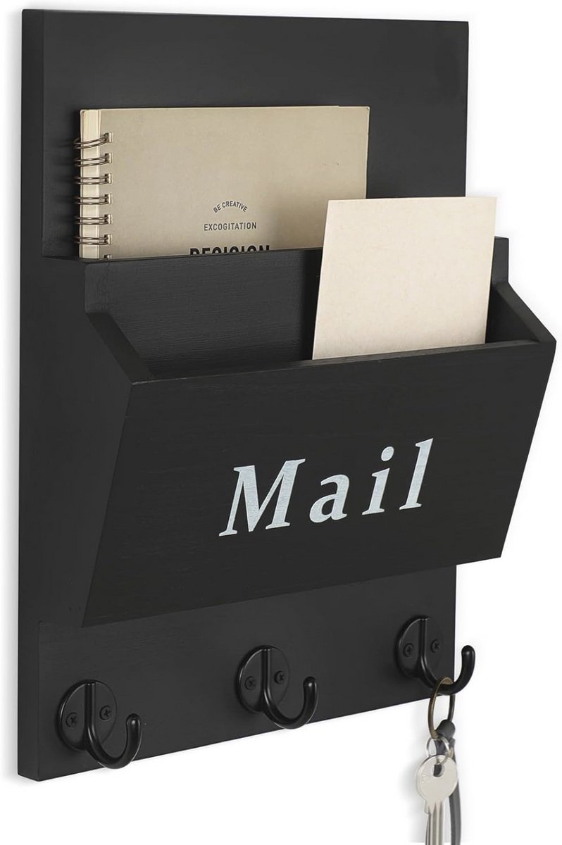 Decoratieve muur sleutelhanger met brievenorganizer - 9,8" x 12,5"