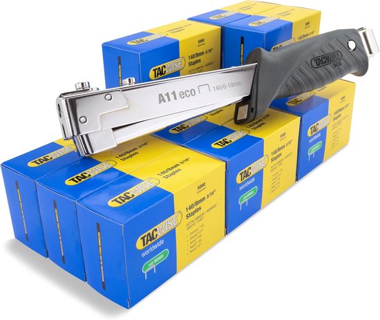 Tacwise 1185 Eco A11 nietjeshamer met 75.000 nietjes 140/10 mm, gebruikt nietjes van het type 140/6-10 mm