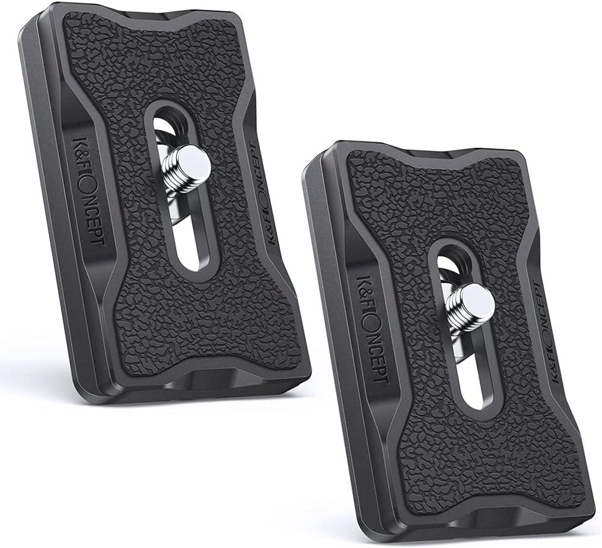 Aluminium Camera Quick Release Plates - 2 Pieces with 1/4 Inch Thread for Tripods
