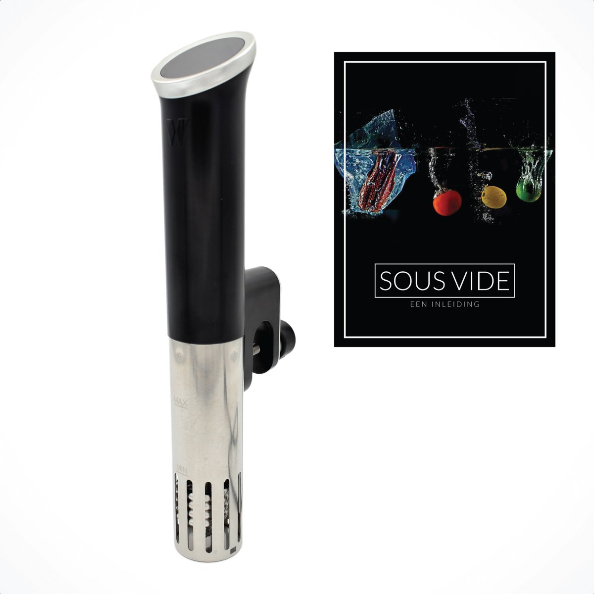 Wartmann 1508 Sous Vide Stick - Sous Vide Koker - Smart Slowcooker Met Timer - Incl. Sous Vide Handboek (digitaal) van Wartmann