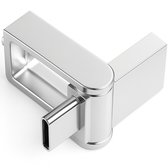 Allteq ALTQ-ST1-128-01, 128 Go, USB Type-A / USB Type-C, 3.2 Gen 1 (3.1 Gen 1), 80 Mo/s, Gris