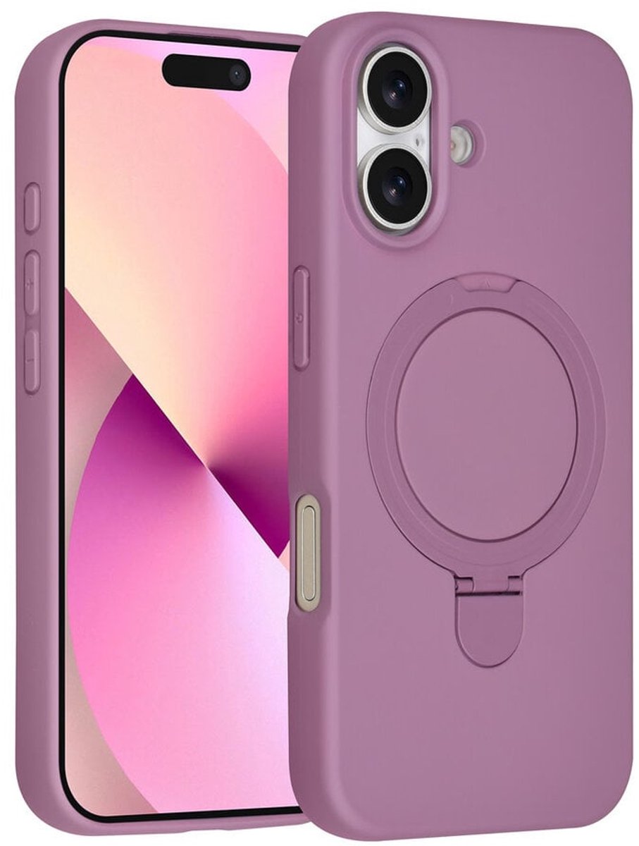 TUNIQ Back cover - iPhone 17 - Sunset Paars - MagSafe met ring standaard