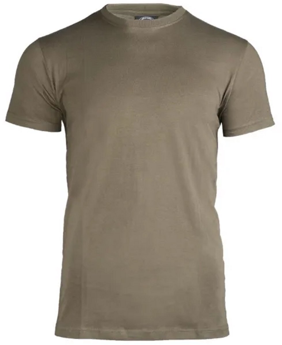 Effen T-Shirt - Mil-Tec - Olijfgroen - Maat 3XL