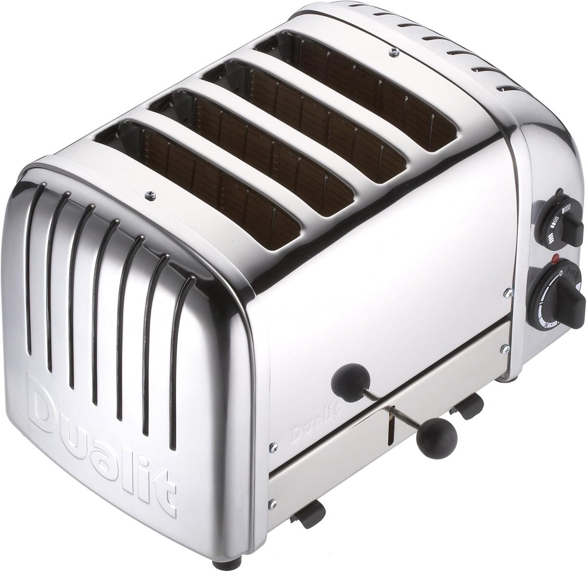 Combi Broodrooster voor 2 of 4 sneetjes brood, Chroom