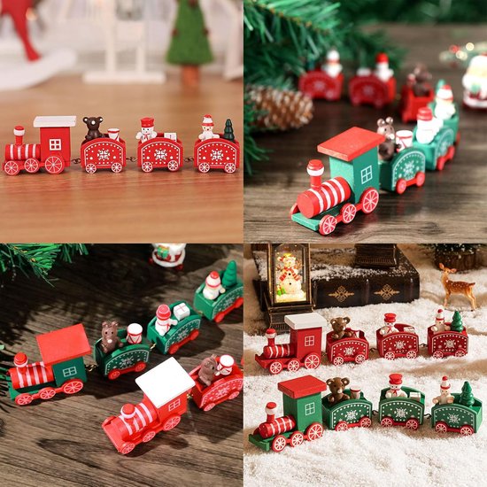 MikaMax Kersttrein Rondom de Kerstboom – Christmas Tree Train Set – 31-delige