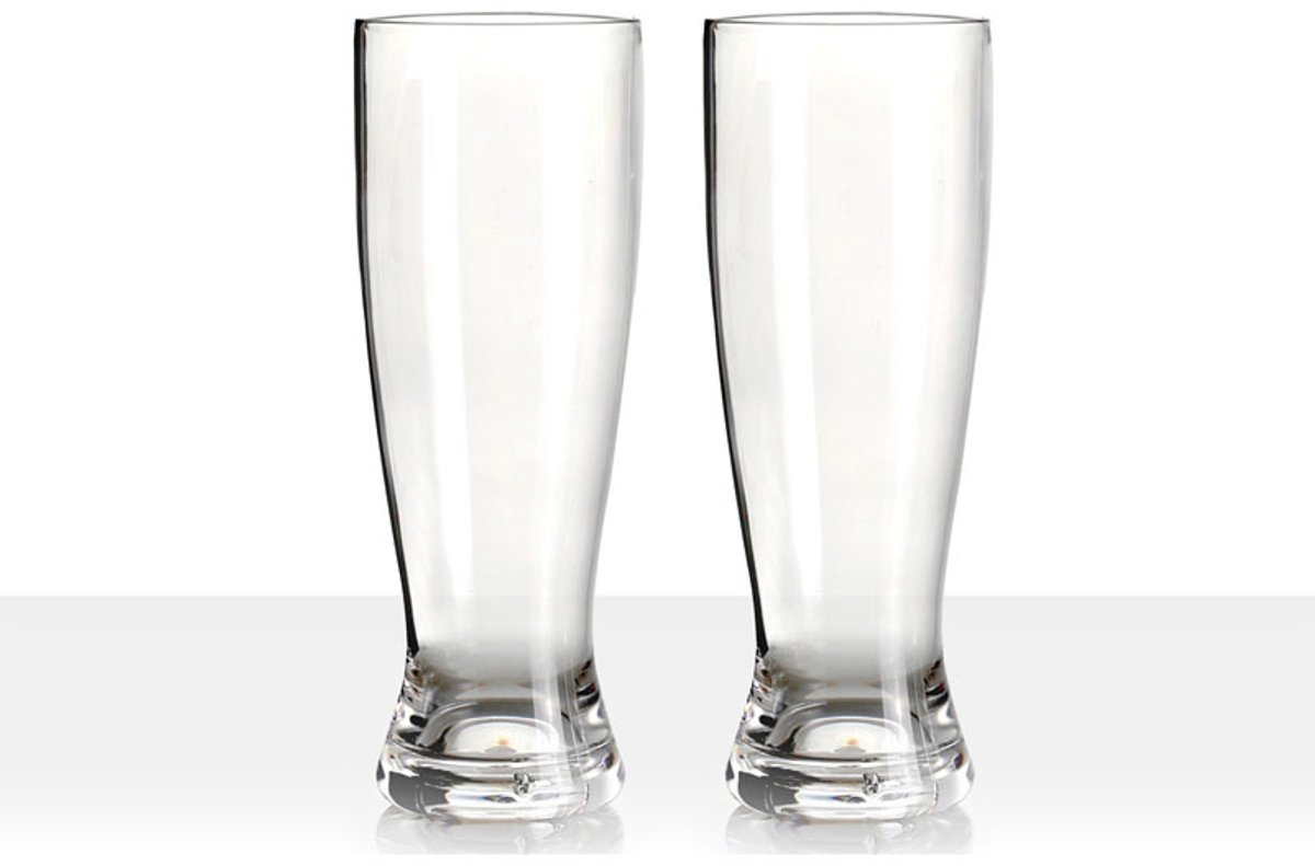 Brunner Speciaalbierglazen - Krasbestendig - Voor warme en koude dranken - Campingglas - BPA-vrij - Vaatwasser bestendig - 2 Stuks