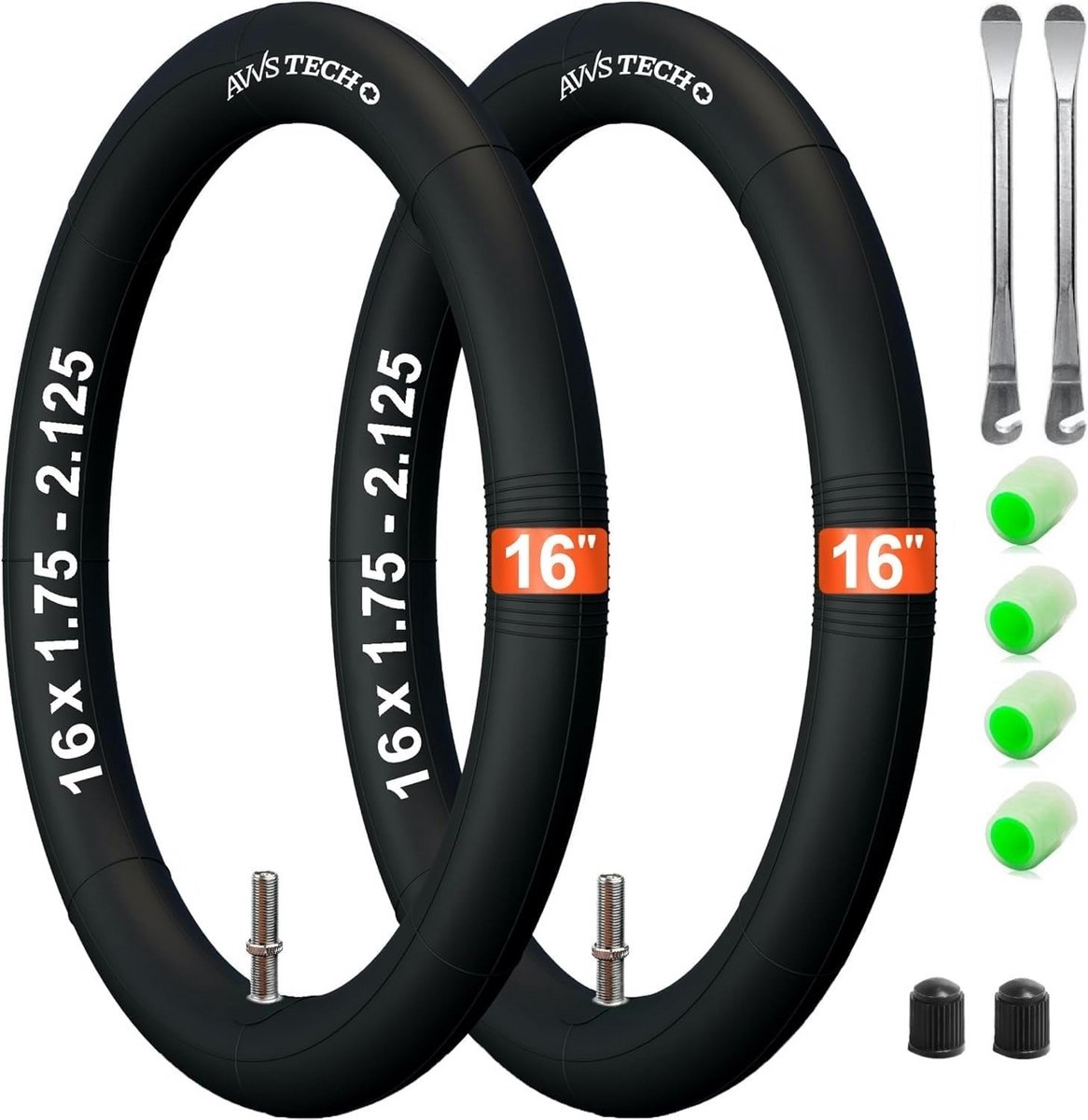 16-inch Binnenband voor Kinderfiets, Buggy en Aanhanger met Autoventiel (40mm)