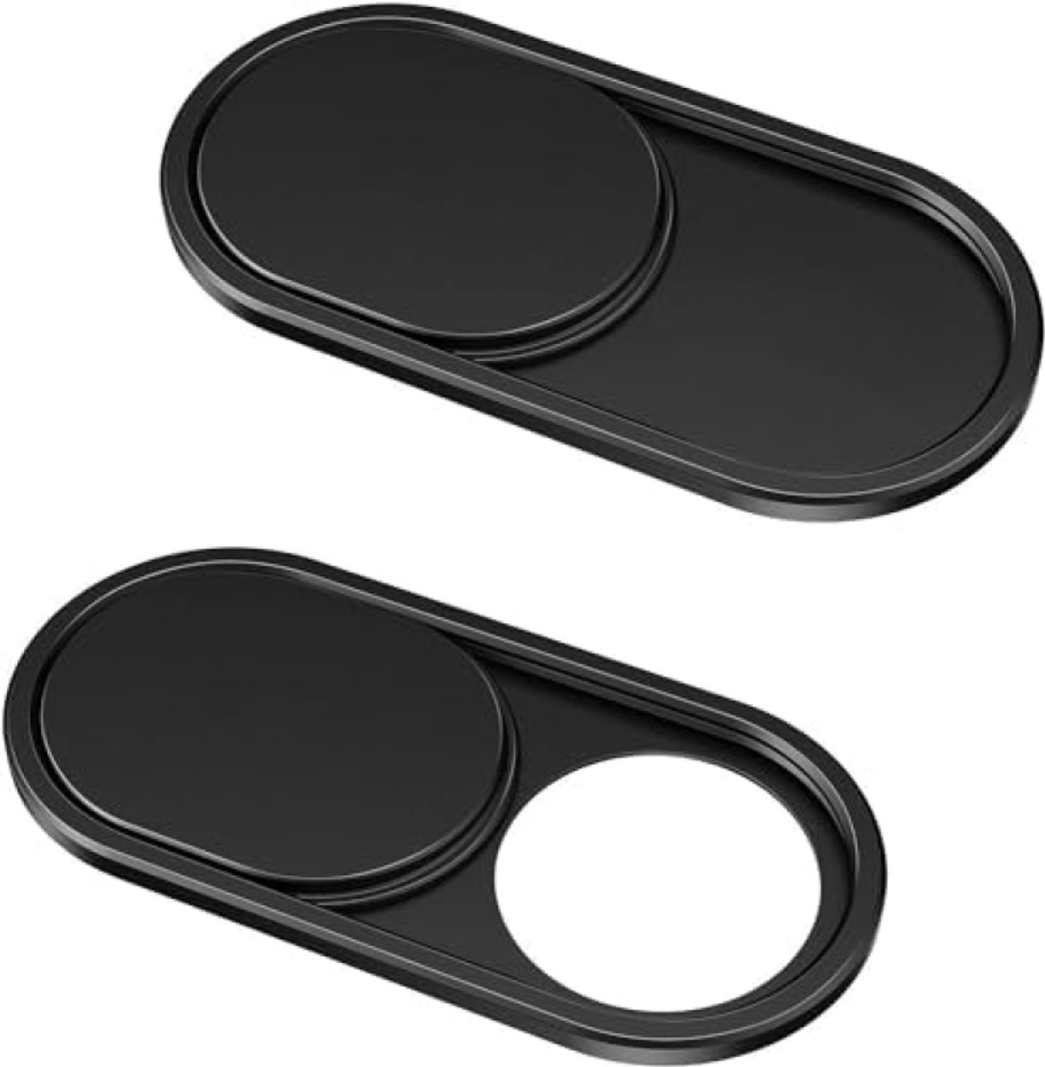 Metaal Webcam Afdekking - Ultradunne Privacy Bescherming - 2 Stuks
