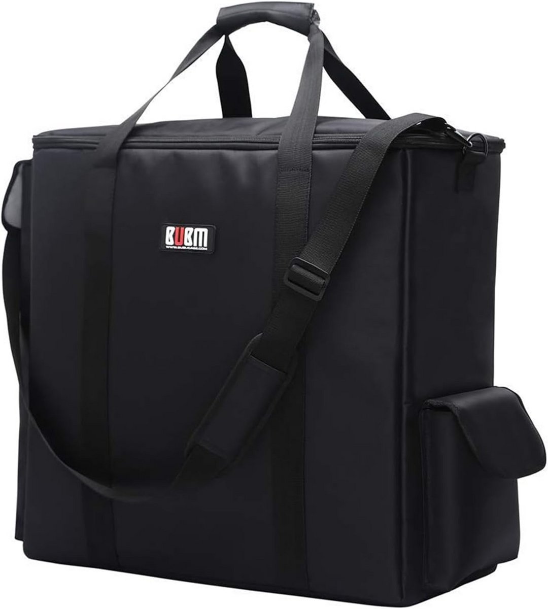 Draagtas voor desktop computer, gevoerd nylon, geschikt voor PC-chassis, toetsenbord, kabels en muis