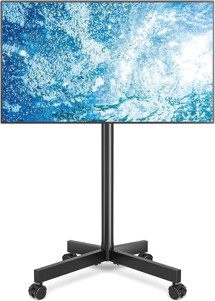 Universele TV Trolley voor 23-55 Inch Televisies - In Hoogte Verstelbaar, Max 35 kg
