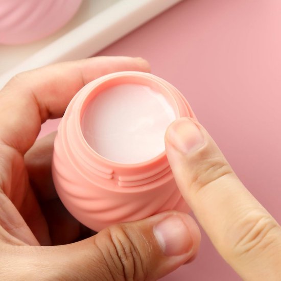 Gemice Reiscontainers voor toiletartikelen, siliconen crèmepotjes, TSA-goedgekeurde containers in reisformaat met doorzichtige zak, lekvrije reisaccessoires met deksel voor cosmetische gezichts- en