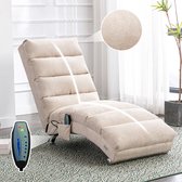 Sweiko Massagefauteuil - Met Afstandsbediening - Elektrische Relaxfauteuil - 5 Modi - Linnen - Beige