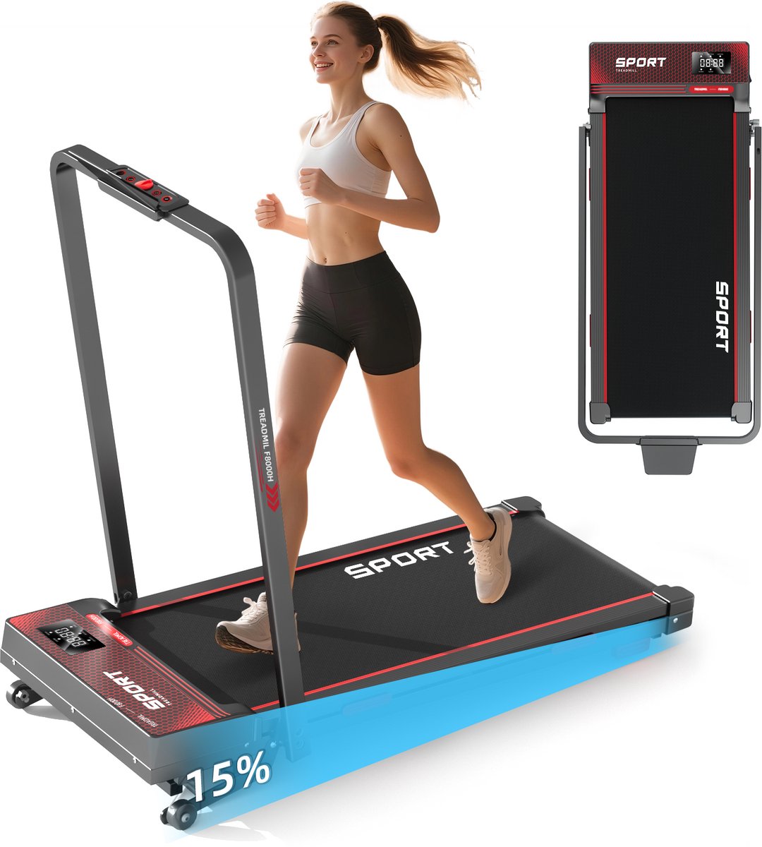 Y-RAIN Loopband 12 km/u Inklapbaar - Y-RAIN - €179,99