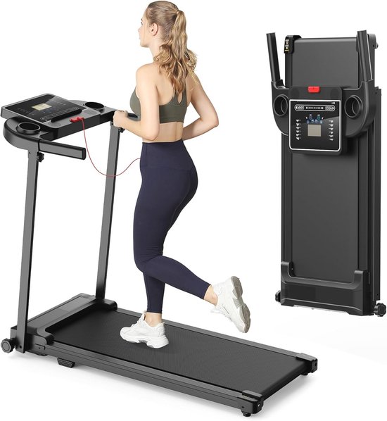 Elektrische Loopband - Met 12% Helling functie - 1-14km/u Snelheidsbereik - 150 KG