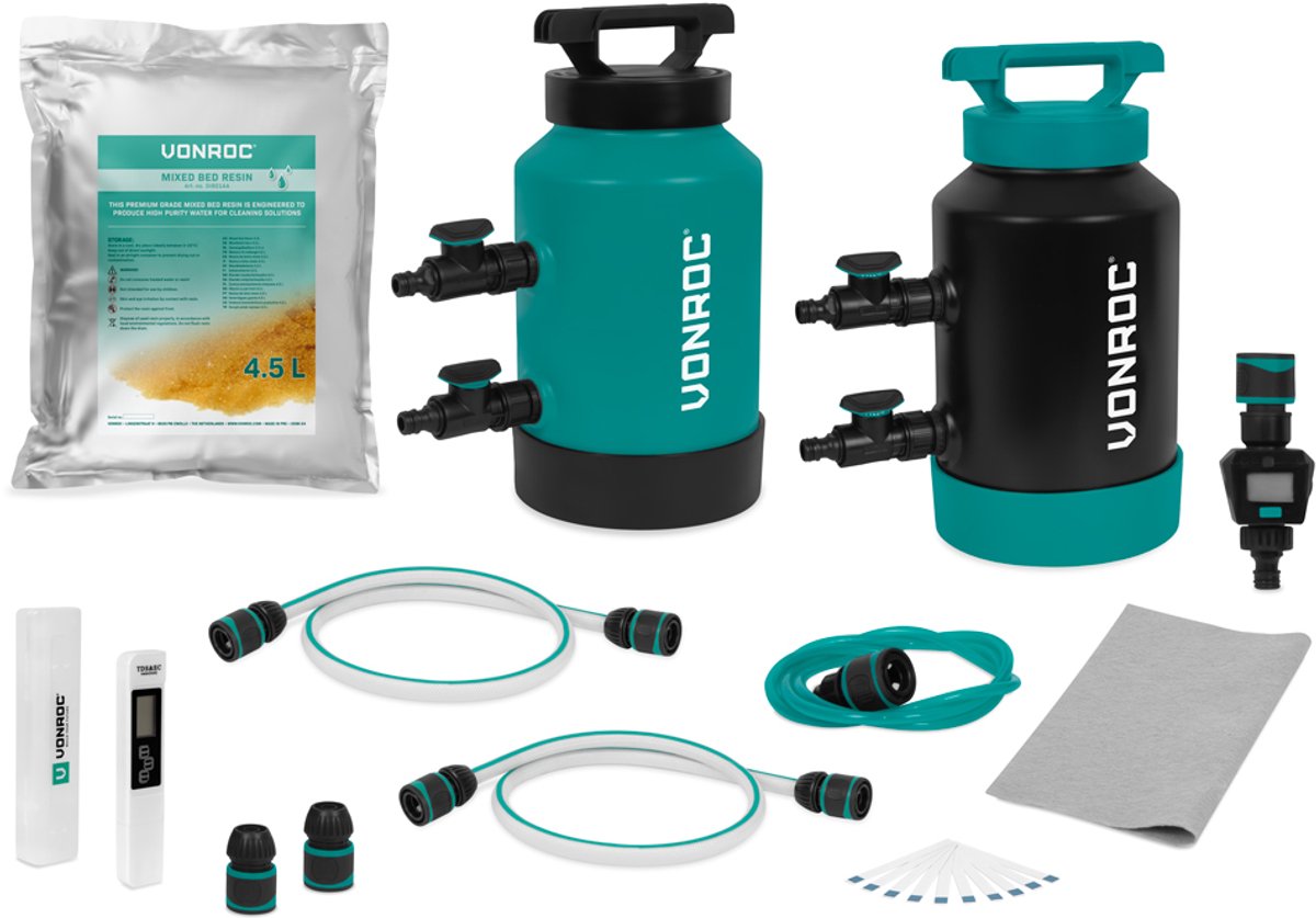 VONROC Auto was set – Waterontharder & DI-Puurwaterfilter - Complete Set
