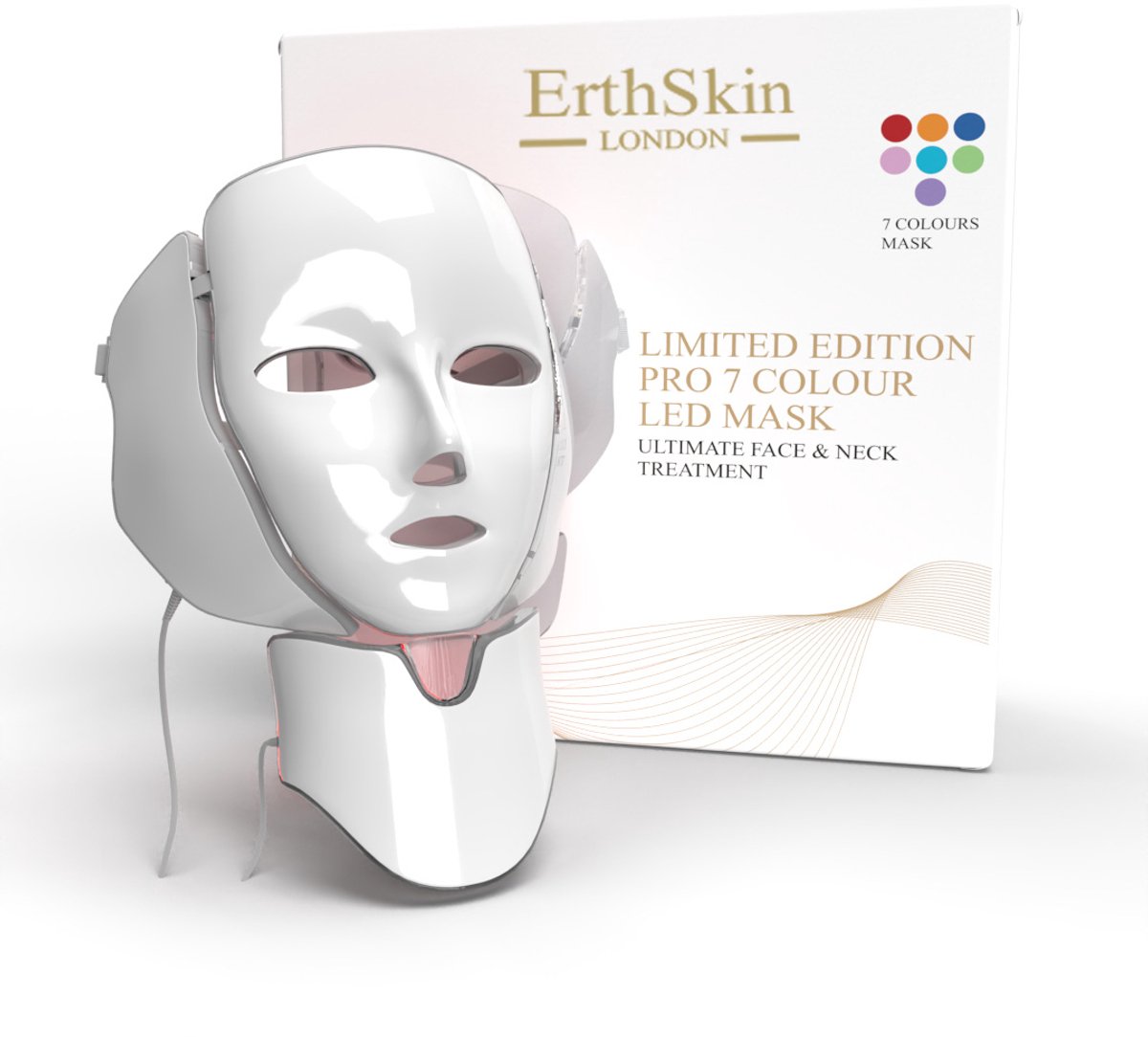 ErthSkin London 7-Kleuren LED Gezicht & Nekmasker