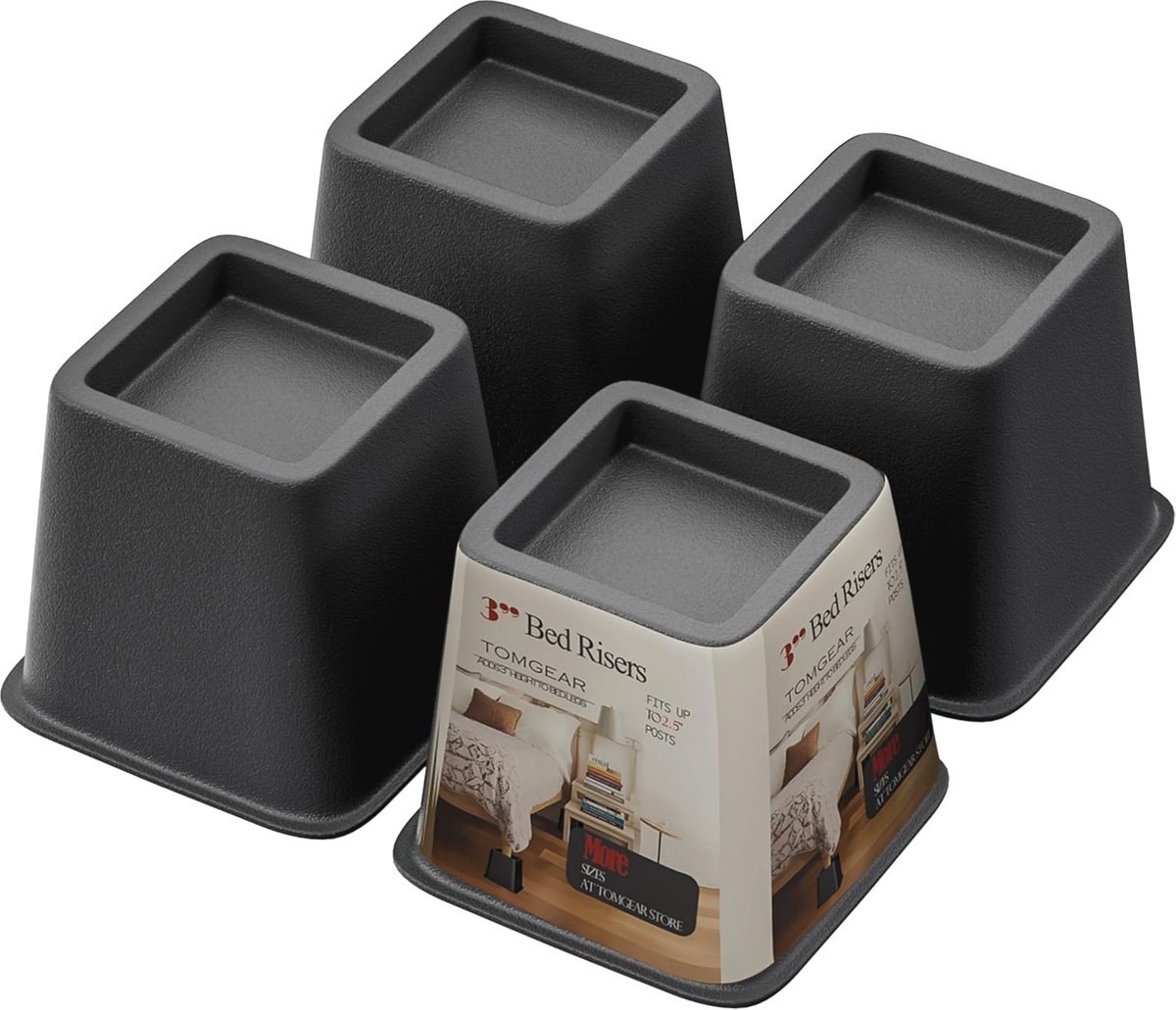 Bed meubelverhogers 7,5 cm - Zware liften voor bed, bank, bureau, stoel en tafel (4 stuks)