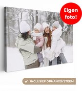 Canvas schilderij 30x20 cm - Foto op canvas - Gepersonaliseerd cadeau - Muurdecoratie woonkamer - Schilderijen met eigen foto