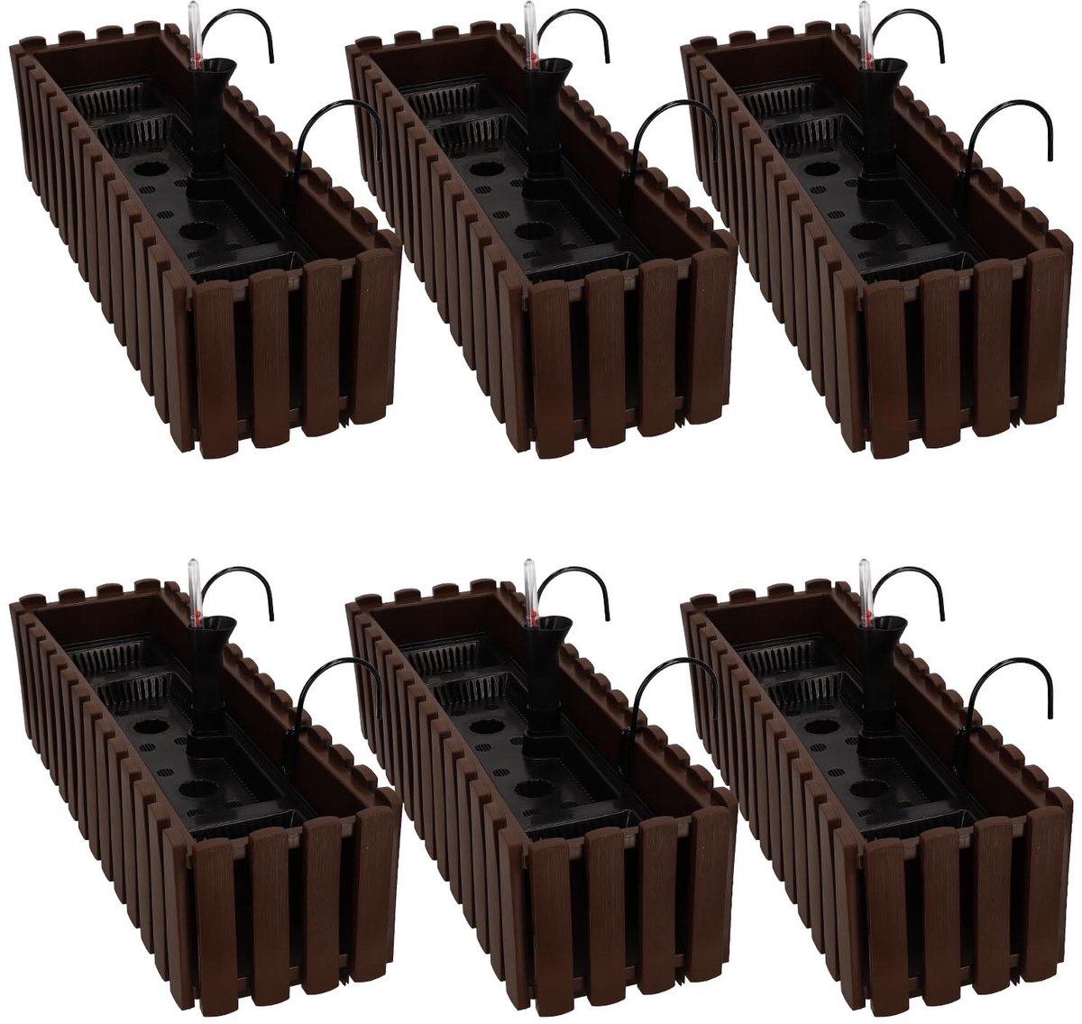 Kotarbau - Balkon Bloembak - Brons - 60 cm - Set van 6