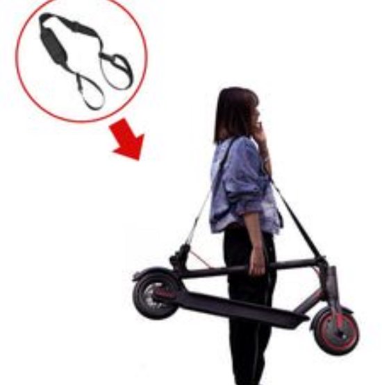 Elektrische step schouderbanden verstelbaar draagbanden voor alle e-steps eenvoudig meenemen