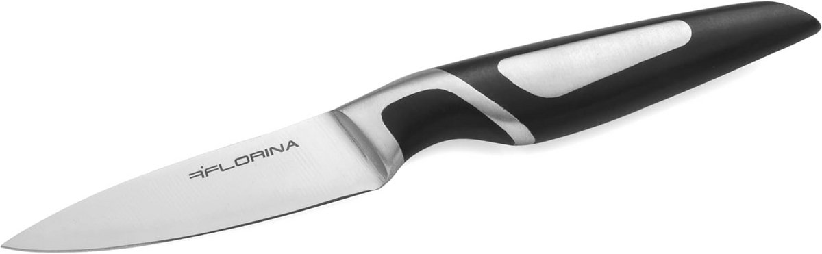 Professioneel Groentemes 9 cm met Ergonomische Handgreep en Antislip-Coating - Roestvrij Staal, Vaatwasmachinebestendig
