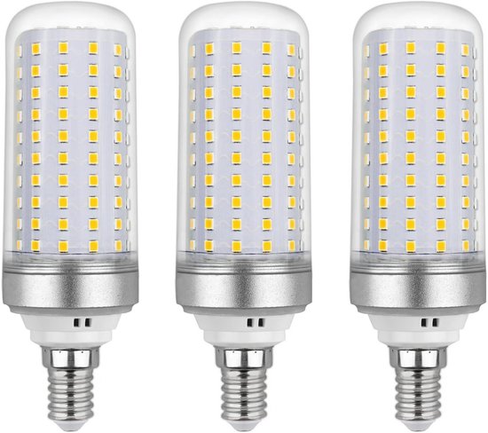 E27 LED Maïslamp 20W - Neutraal Wit, Niet Dimbaar, 2200 Lumen, 3 Stuks