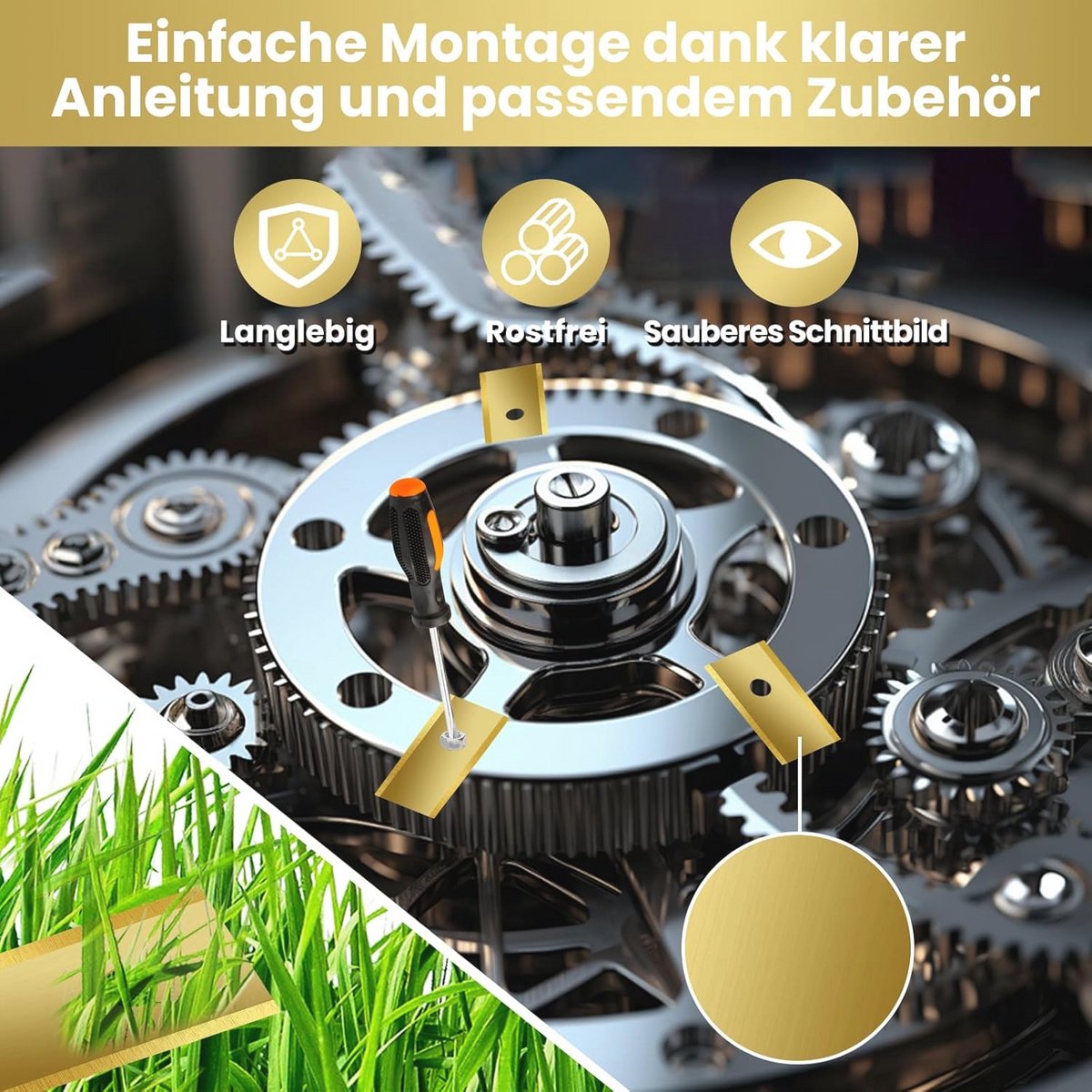 Maaimes voor robotmaaiers - Compatibel met Worx Landroid, - afbeelding 3