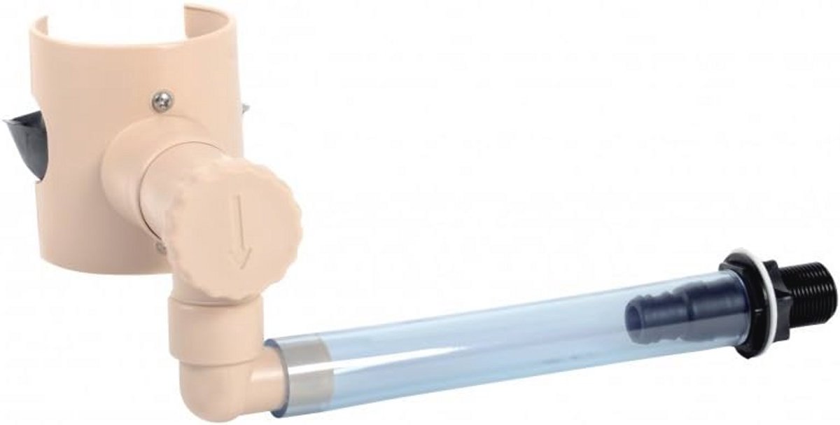 Ronde opvangbak voor regengoot in beige