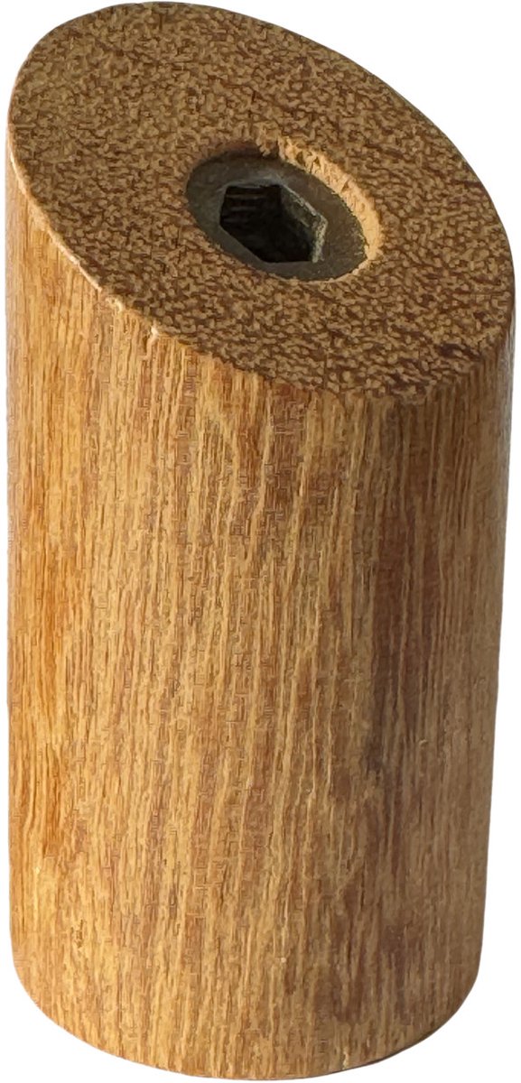 Set van 6 houten kledinghaken (kapstok), teak