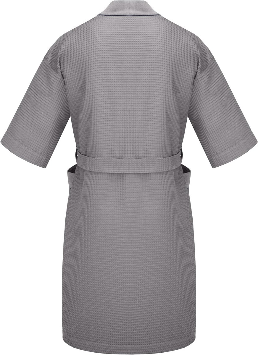 Heren Kimono Badjas van Katoen - Wafelpiqué